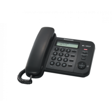 Telefonas laidinis Panasonic KX-TS560FXB su telefonų knyga juodas (black) 